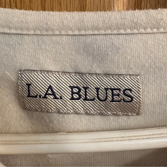 Vtg LA Blues Long Sleeve Shirt Top Fun Autumn Fall Leaves Theme Women’s 22W 24W - Picture 3 of 4